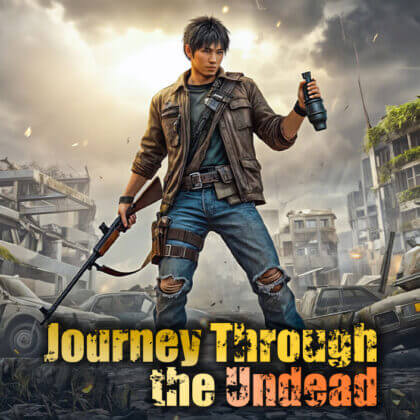 Main character holding a rifle and grenade in a post-apocalyptic city