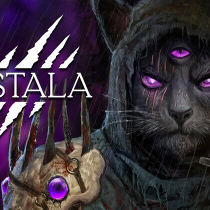 Kristala main character a shaman cat with three purple eyes