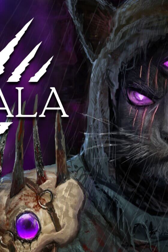 Kristala main character a shaman cat with three purple eyes